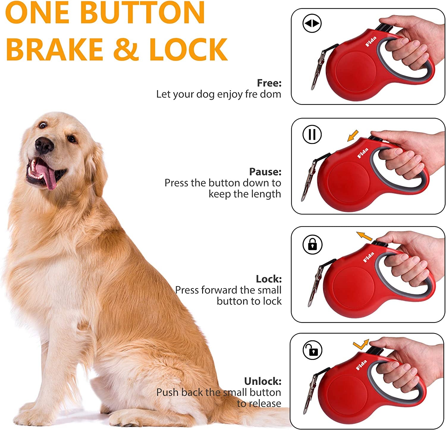 Upgrade your pet walks with our 16 Ft Retractable Leash! 🐾 Comes with a handy poop bag dispenser, perfect for medium dogs and cats up to 44 lbs. Anti-slip handle & reflective tape for safety! 🌟 #PetLovers #DogWalking #CatLife