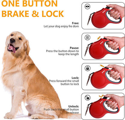Upgrade your pet walks with our 16 Ft Retractable Leash! 🐾 Comes with a handy poop bag dispenser, perfect for medium dogs and cats up to 44 lbs. Anti-slip handle & reflective tape for safety! 🌟 #PetLovers #DogWalking #CatLife